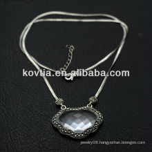 Agate pendant jewelry 925 sterling silver charm necklace